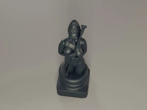 black chess female bishop 3D Print Model