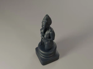 black chess female bishop 3D Print Model