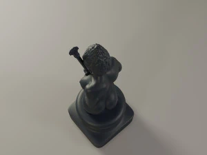 black chess female bishop 3D Print Model