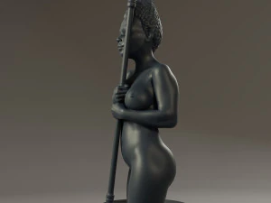 black chess female bishop 3D Print Model