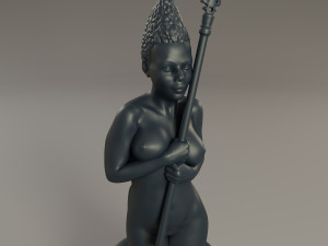 black chess female bishop Modelo de impresión 3D