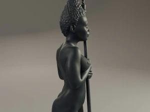 black chess female bishop 3D Print Model