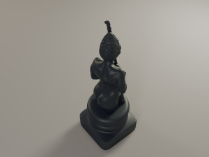 black chess female bishop Modelo de impresión 3D