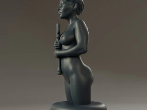 black chess female king 3D Print Model