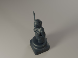 black chess female pawn 3D 打印模型