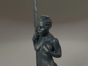 black chess female pawn 3D Print Model