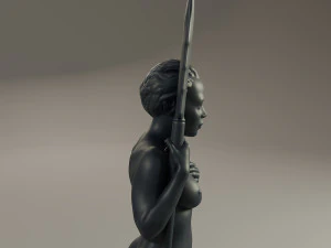 black chess female pawn 3D Print Model