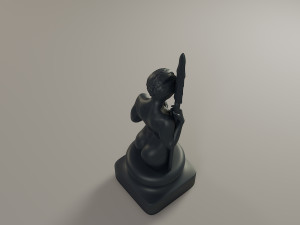 black chess female pawn 3D 打印模型