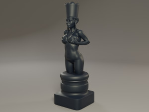 black chess female queen 3D Baskı Modeli