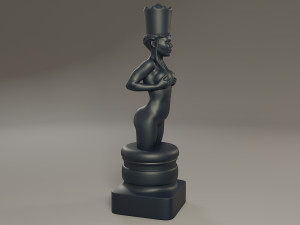 black chess female queen 3D Baskı Modeli