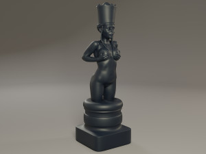 black chess female queen 3D Baskı Modeli