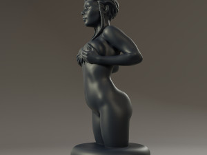 black chess female queen 3D Baskı Modeli