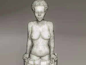 black chess female rook 3D Print Model