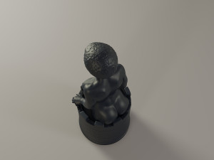 black chess female rook 3D Baskı Modeli