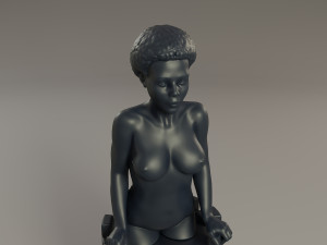 black chess female rook 3D Baskı Modeli