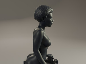 black chess female rook 3D Baskı Modeli