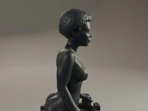 black chess female rook 3D Print Model