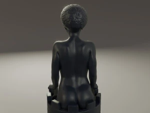 black chess female rook 3D Print Model