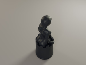 black chess female rook 3D Baskı Modeli