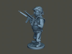 donald trump ramboman 3D 打印模型