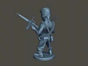 donald trump ramboman 3D Print Model