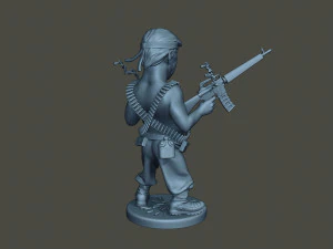 donald trump ramboman 3D Print Model