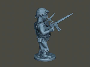 donald trump ramboman 3D Print Model