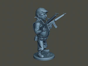 donald trump ramboman 3D Print Model
