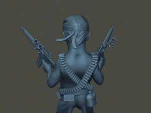 donald trump ramboman 3D Print Model