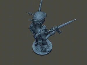 donald trump ramboman 3D Print Model
