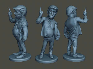 डोनाल्ड ट्रंप की उंगली ऊपर 3D प्रिंट मॉडल