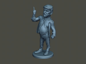 donald trump finger up 3Dプリントモデル