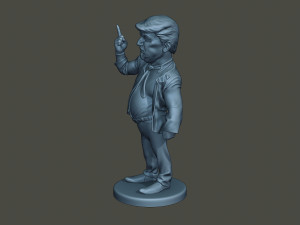 donald trump finger up 3Dプリントモデル