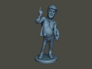 donald trump finger up 3Dプリントモデル