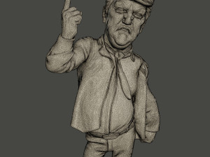donald trump finger up 3Dプリントモデル