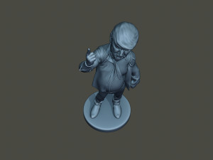 donald trump finger up 3Dプリントモデル