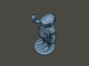 donald trump finger up 3Dプリントモデル