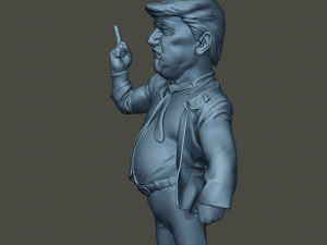 donald trump finger up 3Dプリントモデル