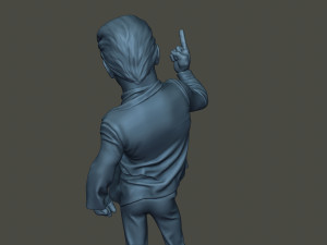 donald trump finger up 3Dプリントモデル