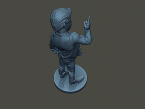 donald trump finger up 3Dプリントモデル