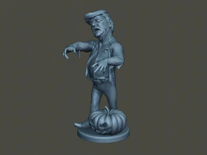 donald trump zombie halloween Modelo de impresión 3D