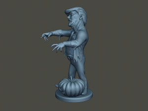 donald trump zombie halloween 3D Принт Модель