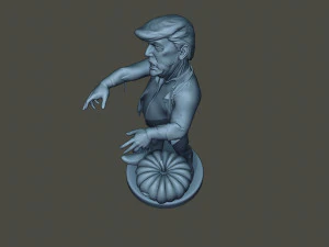 donald trump zombie halloween Modelo de impresión 3D