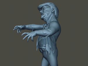 donald trump zombie halloween 3D Принт Модель