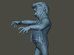 donald trump zombie halloween Modelo de impresión 3D