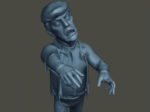 donald trump zombie halloween 3D Принт Модель