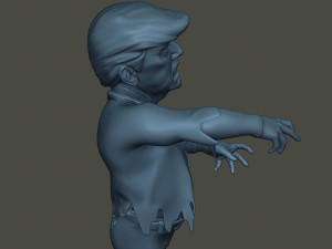donald trump zombie halloween 3D Принт Модель