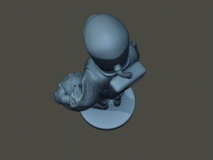 donald trump astronaut Modello di stampa 3D