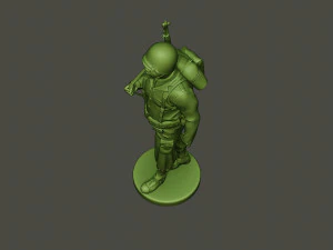 american soldier ww2 walking a5 3D Print Model