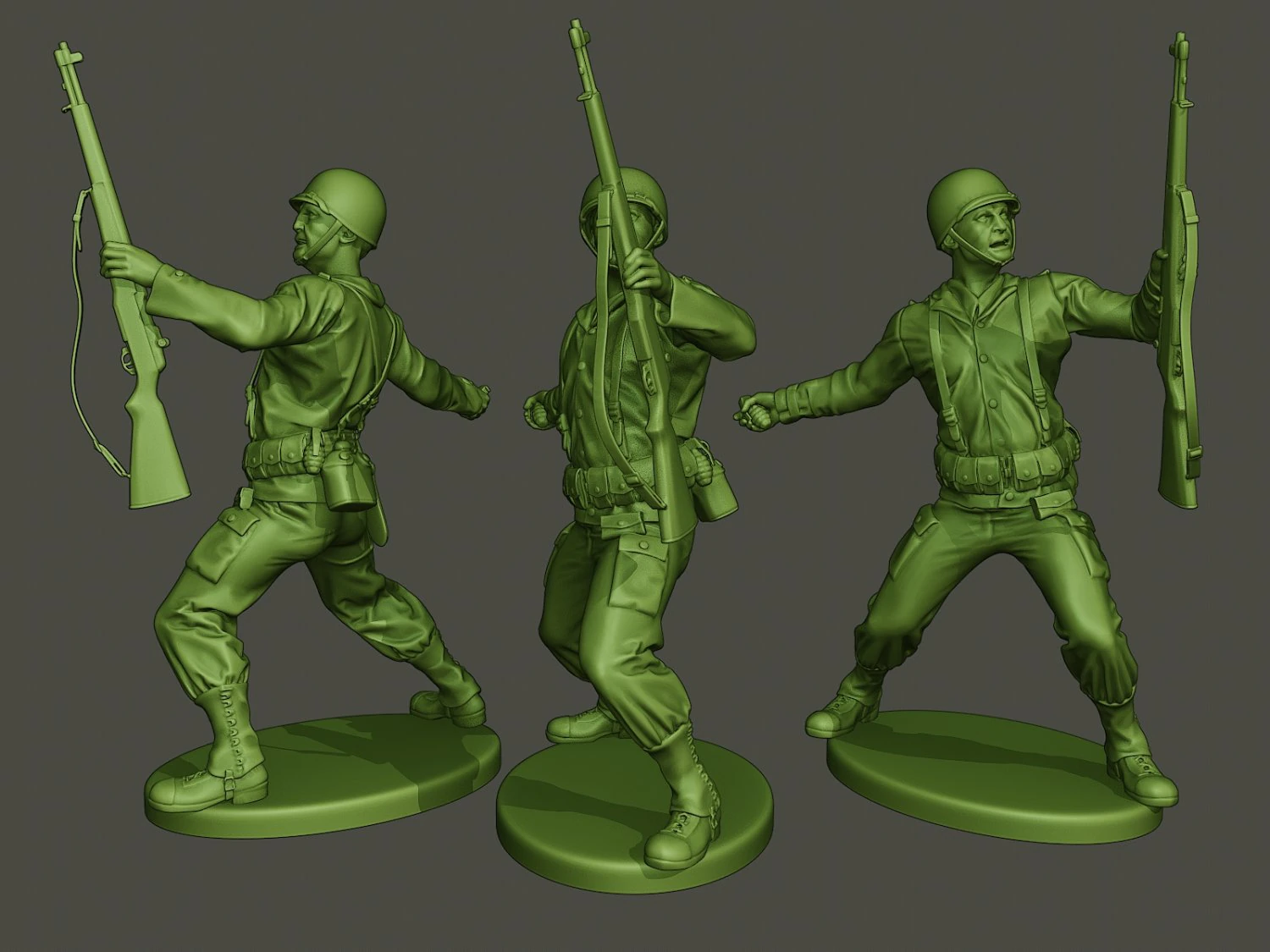 american soldier ww2 grenade a1 3D Print Model .c4d .max .obj .3ds .fbx .stl .blend